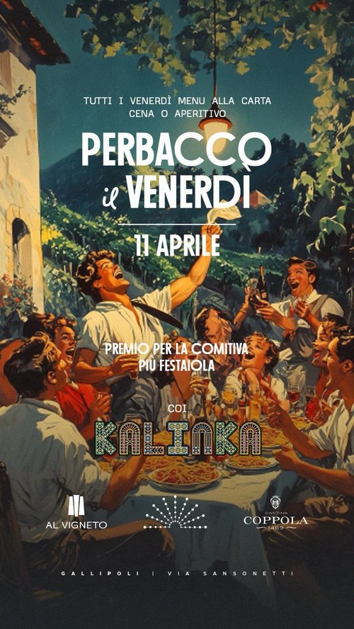 LIVE 11 APRILE - Al Vigneto, Gallipoli
