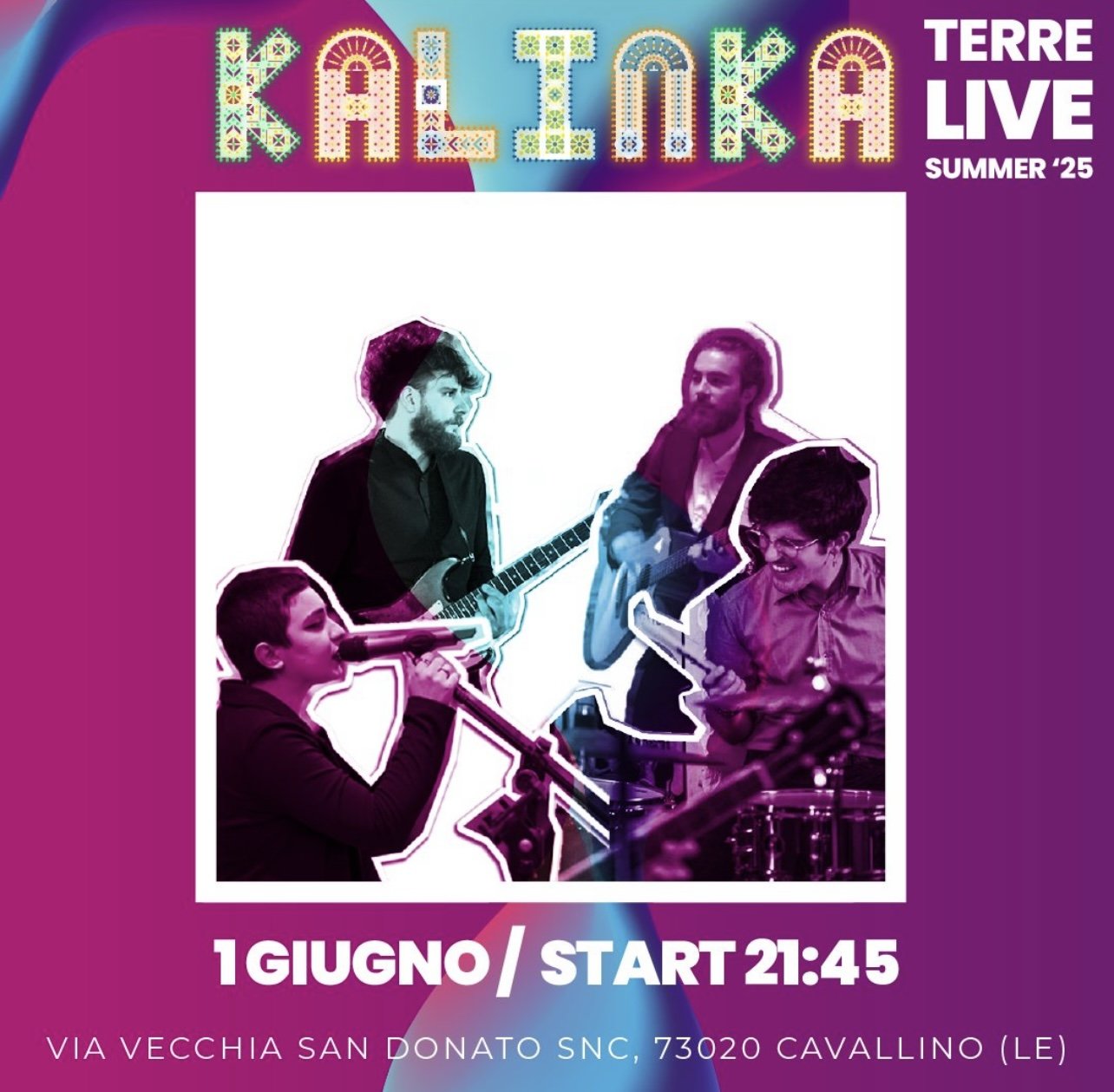 LIVE 1 GIUGNO - Terre, Cavallino